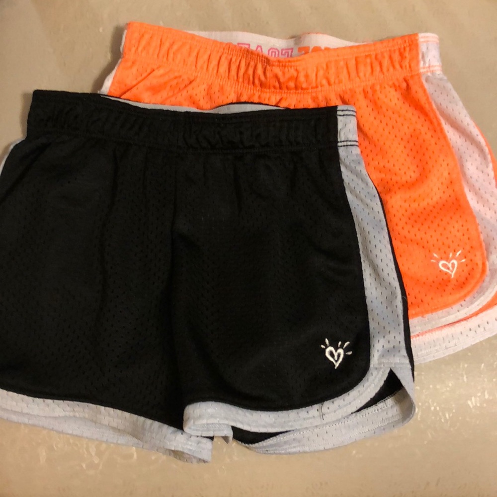 Orange and Black Justice Shorts